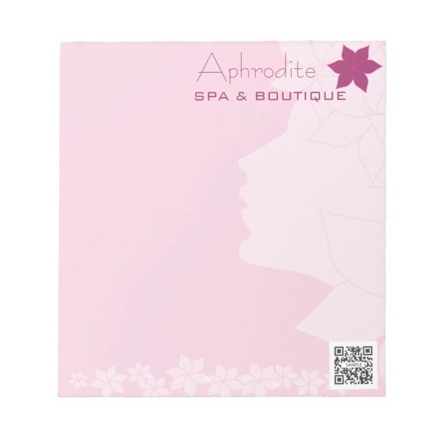 Notepad Template Aphrodite Wellness-Center & Bouti Notizblock (Vorderseite)