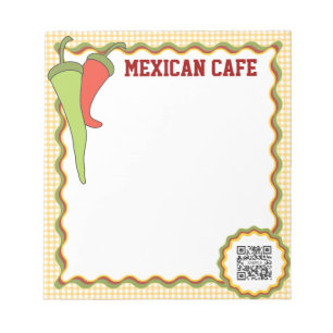 Notepad Template Mexican Food Notizblock