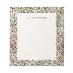 NOTEPAD : WILLIAM MORRIS : CORNCOCKLE NOTIZBLOCK