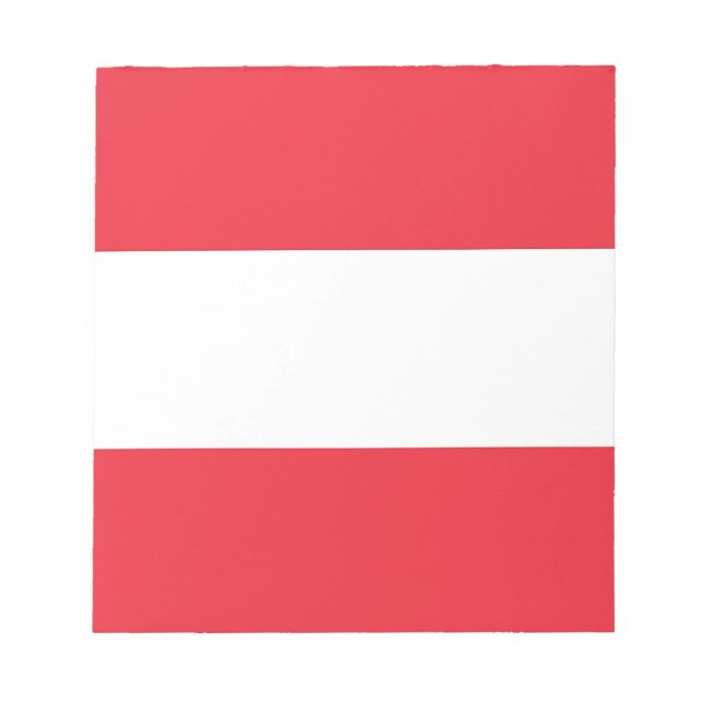Notepad with Flag of Austria Notizblock (Vorderseite)