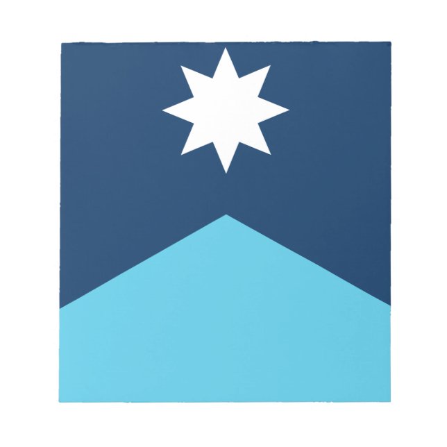 Notepad with Flag of Minnesota, USA Notizblock (Vorderseite)