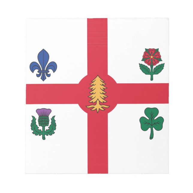 Notepad with Flag of Montreal, Canada Notizblock (Vorderseite)