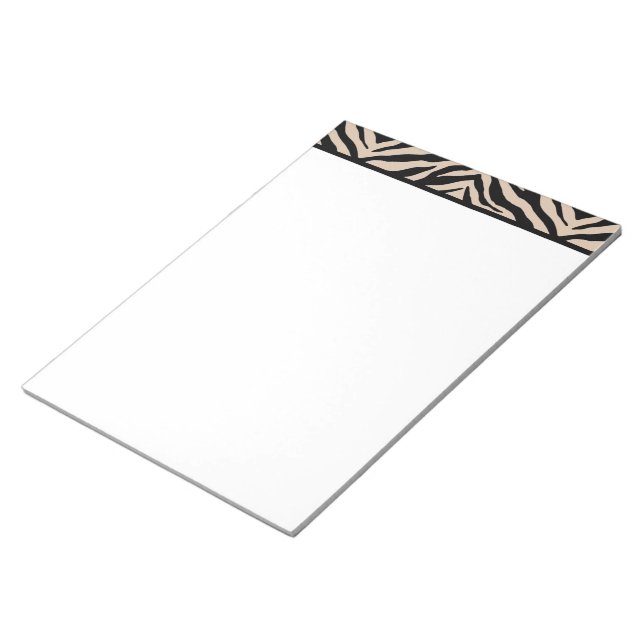 Notepad-Zebra-Print Notizblock (angewinkelt)