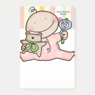 Notes Baby Girl Strip Post-it Klebezettel