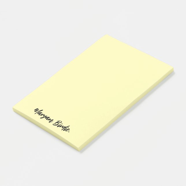 Notes collantes Post-it personnalisées avec nom (Incliné)