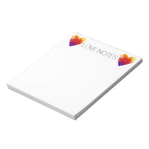 Notes d'amour Bloc-notes Rainbow