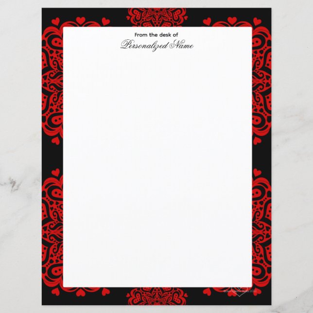 Notes d'amour complexes - Papier noir non doublé (Devant)
