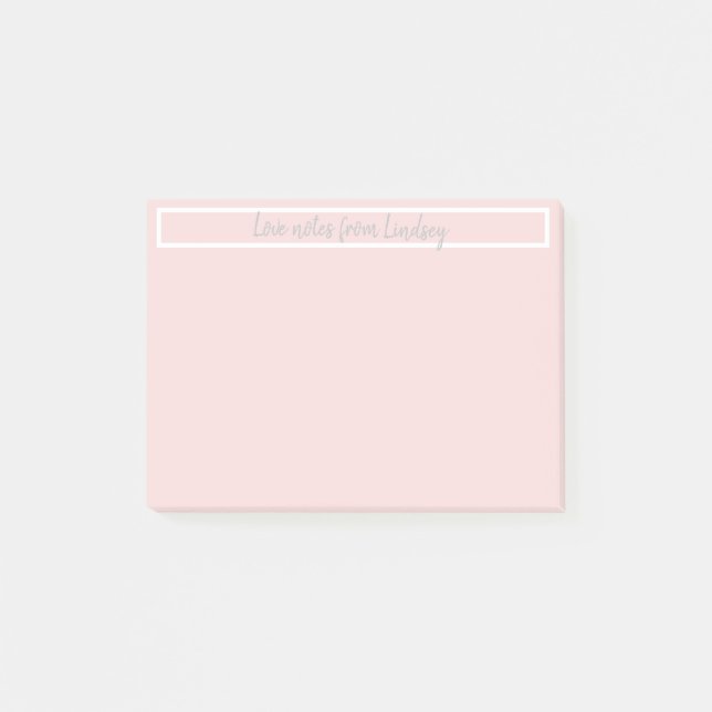 NOTES D'AMOUR PERSONNALISÉES Notes de post-it (Devant)