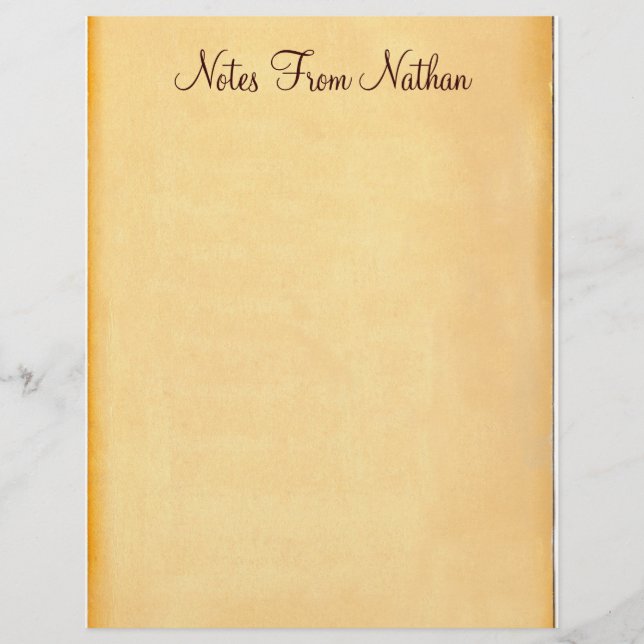 Notes de... Ancien papier papier en-tête papeterie (Devant)