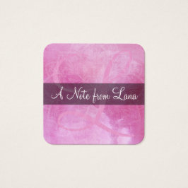Notes de message Monogram, Mandala & Pink Watercol