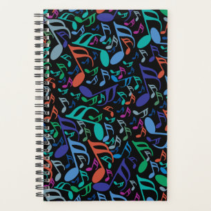 Notes de musique colorée