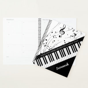 Notes de musique de piano Couleurs personnalisées