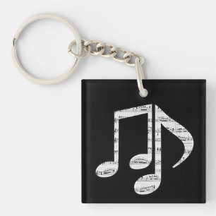 Notes de musique noir et blanc