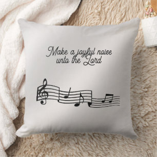 Notes de musique oreiller à lancer