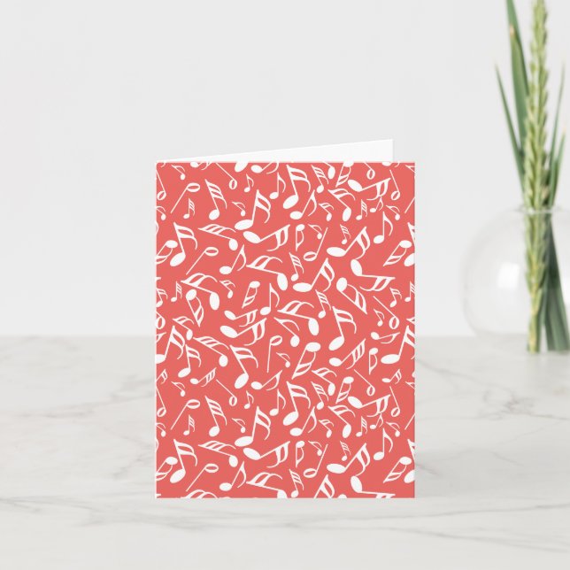 Notes de musique rouge (Devant)