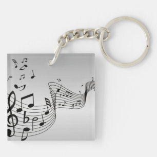 Notes de musique sur argent
