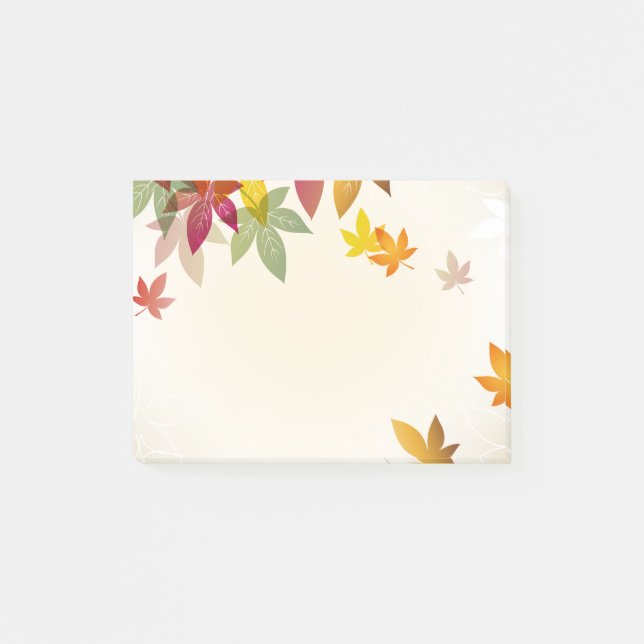 Notes de post-it d'automne (Devant)