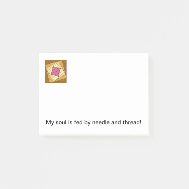 Notes de post-it de bloc d'édredon (Devant)