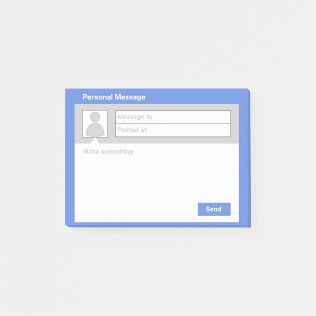 Notes de post-it de boîte de message (Devant)