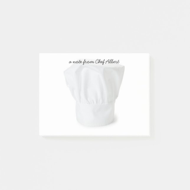 Notes de post-it de casquette de chef (Devant)