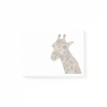 Notes de post-it de girafe