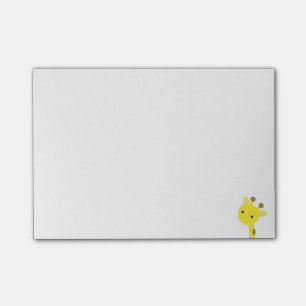 Notes de post-it de girafe