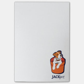 Notes de post-it de Jack Russell Terrier de gros