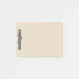 Notes de post-it de logo de Meatingplace