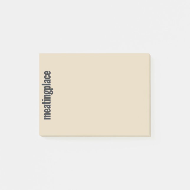 Notes de post-it de logo de Meatingplace (Devant)