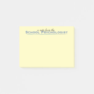 Notes de post-it de psychologue de l'école classi