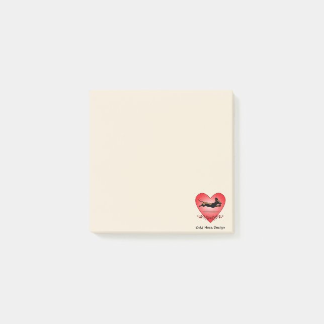 Notes de post-it de teckel (Devant)