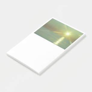 Notes de post-it d'océan de coucher du soleil, 4 