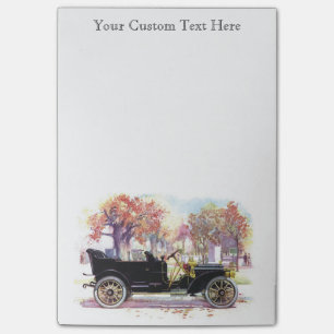 Notes de post-it faites sur commande de voiture