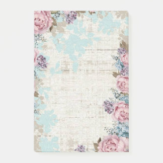Notes de post-it florales vintages