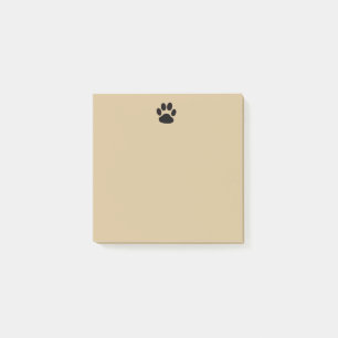 Notes de post-it mignonnes d'empreinte de patte