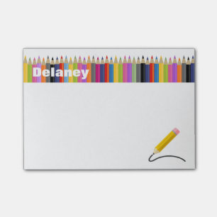 Notes de post-it nommées faites sur commande de la