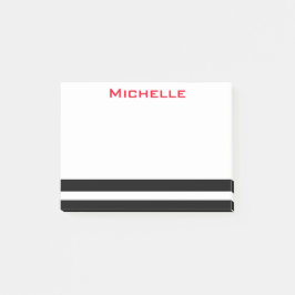 Notes de post-it personnalisées B/W