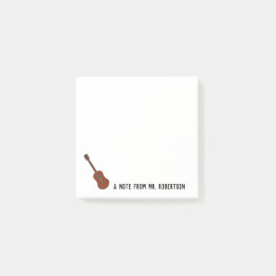 Notes de post-it personnalisées de la guitare