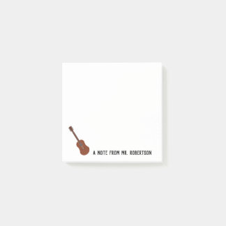 Notes de post-it personnalisées de la guitare