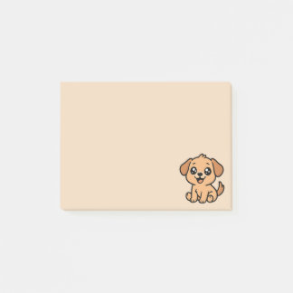 Notes de post-it pour chien de dessin mignon