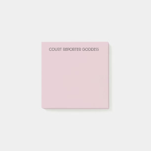 Notes de post-it pour des sténographes judiciaire