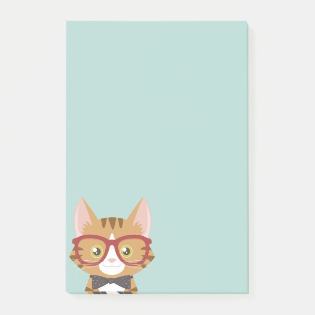 Notes de post-it® pour les enfants de chats Hipste (Devant)