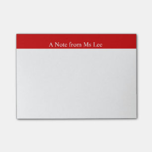 Notes de post-it rouges faites sur commande