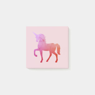 Notes de post-it Unicorne rose