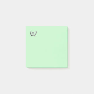 Notes de post-it vert pâle pour la conception des