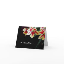 Notes élégantes de Merci - rouges et tulipes