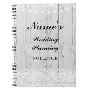 Notes en bois de dentelle de carnet de