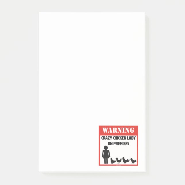 Notes folles de Madame post-it de poulet (Devant)
