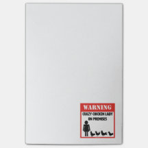 Notes folles de Madame post-it de poulet