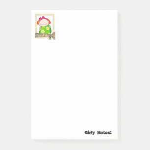 Notes Girly-Blume Post-it Klebezettel